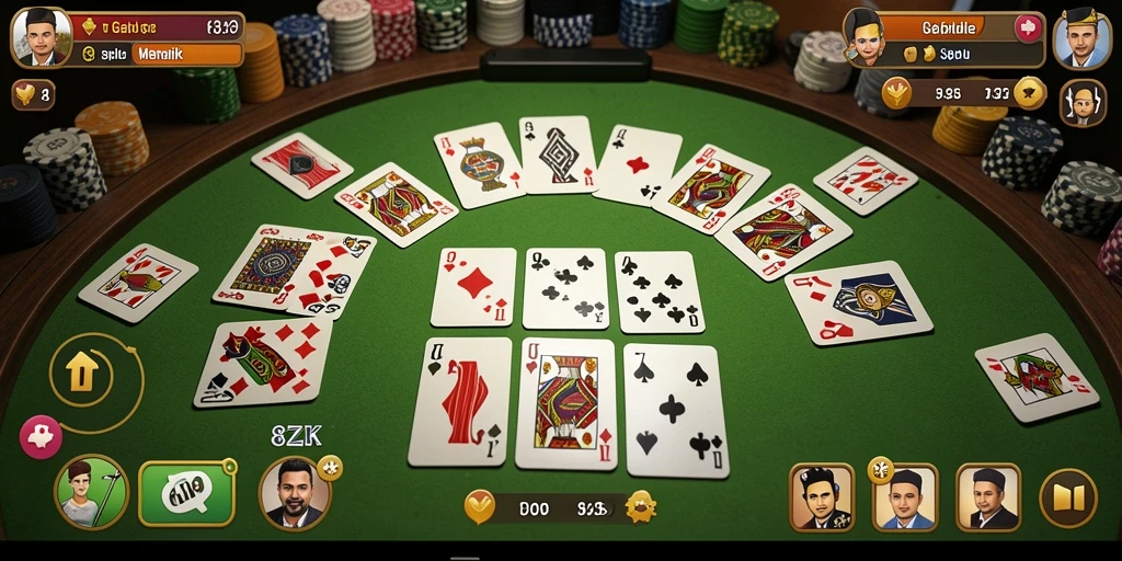 Tampilan gameplay Gaple yang seru dan menarik di 8ZK.