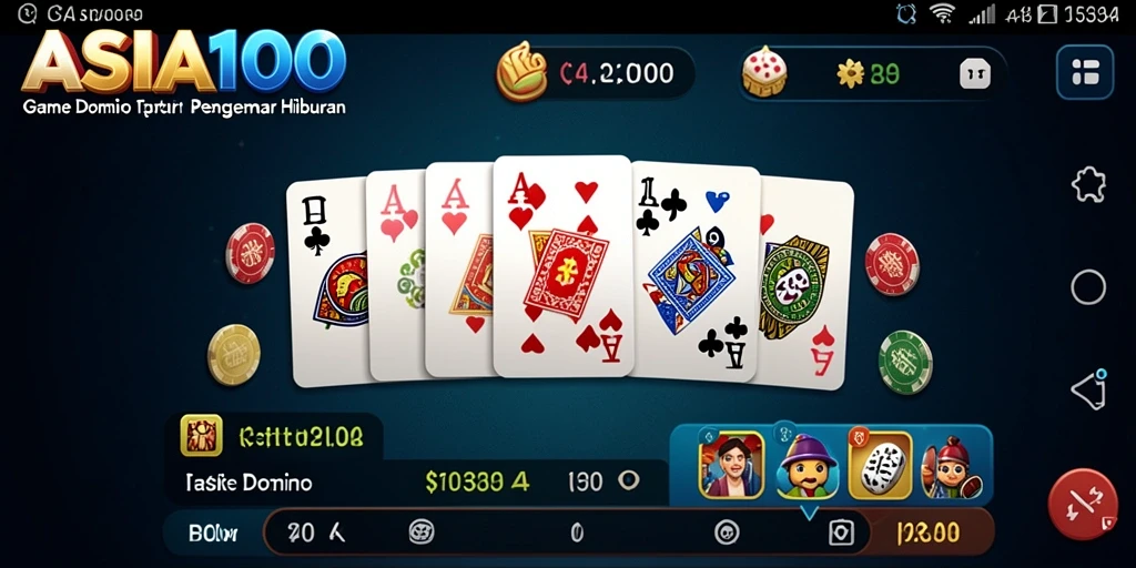 Gameplay menarik ASIA100 dengan grafis dominonya yang menawan.