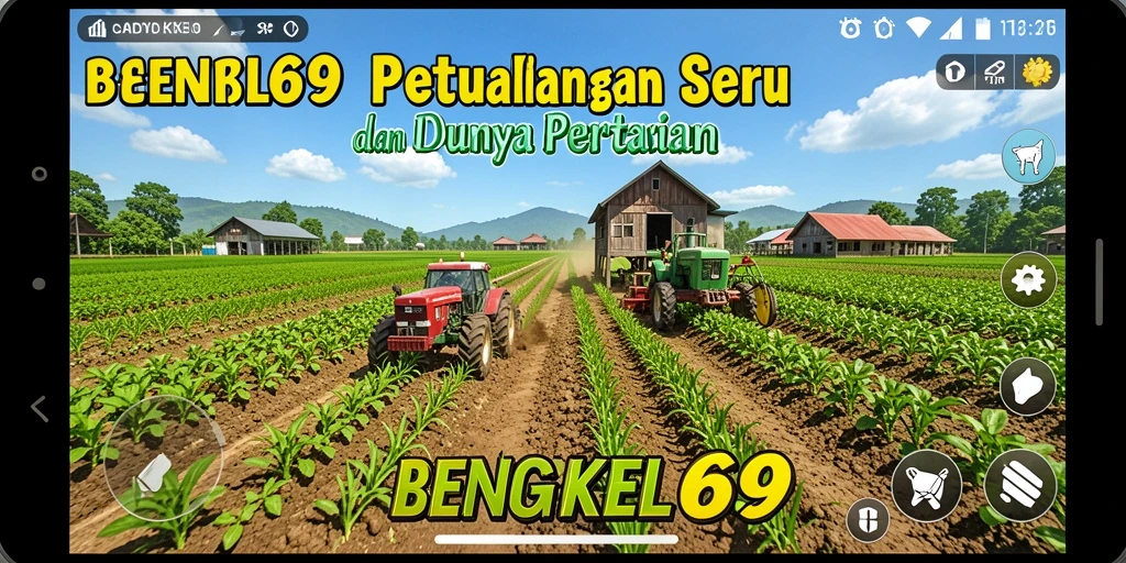 Tampilan gameplay BENGKEL69 yang seru dalam bertani.