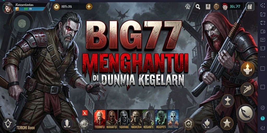 Tangkapan layar menampilkan gameplay mendebarkan di dunia horor BIG77.