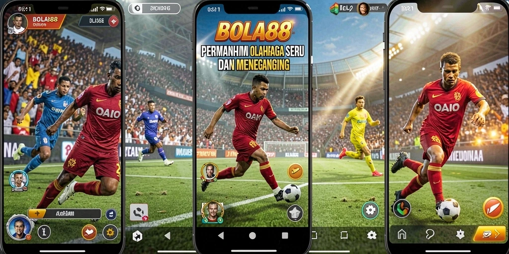 Tampilan gameplay BOLA88 dengan berbagai opsi taruhan olahraga.