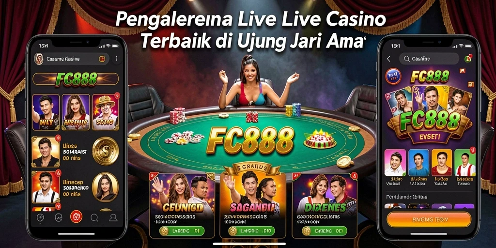 Tampilan gameplay Live Casino FC888 yang mendebarkan dan interaktif.