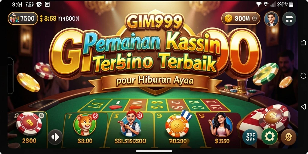 Tampilan menarik dari gameplay Kasino di GIM999.