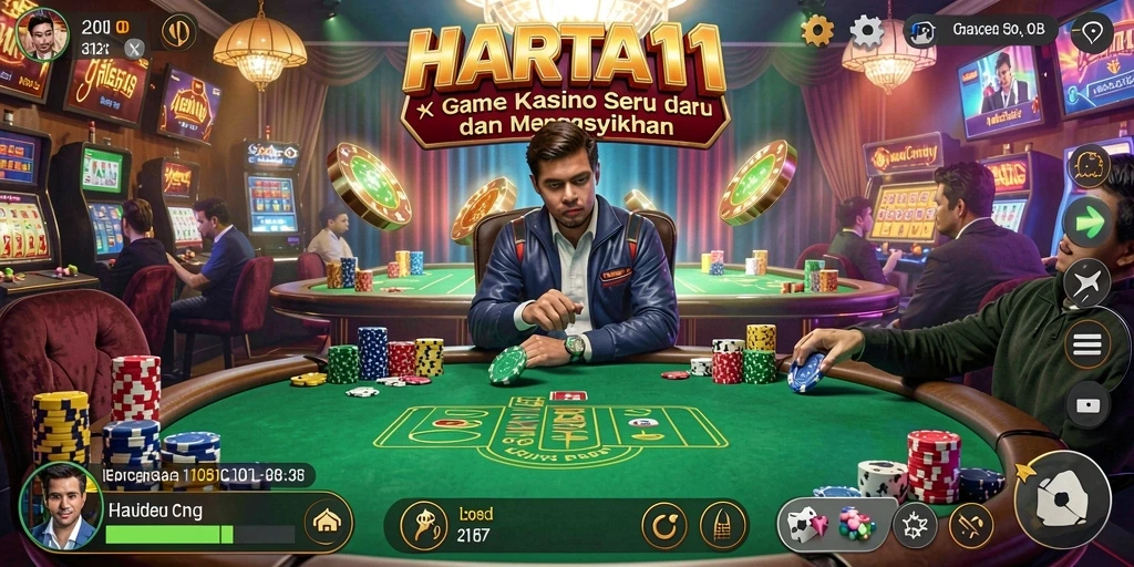 Tampilan gameplay HARTA11 yang menarik dan mendebarkan.
