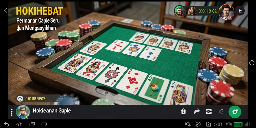 Tampilan gameplay HOKIHEBAT yang seru dan menantang.