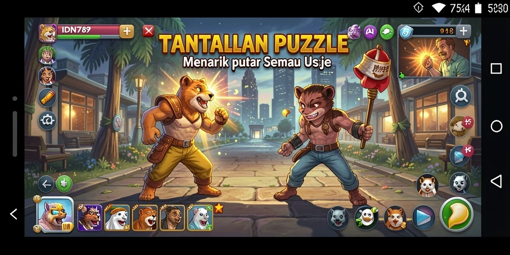 Tampilan gameplay IDN789 yang menantang dalam menyelesaikan puzzle.