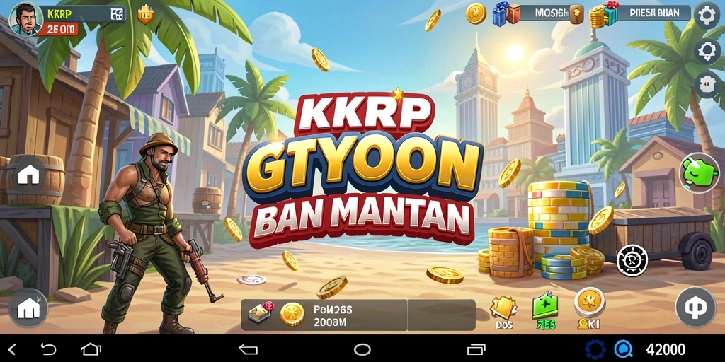 Screenshot gameplay KKRP yang menunjukkan manajemen bisnis seru.