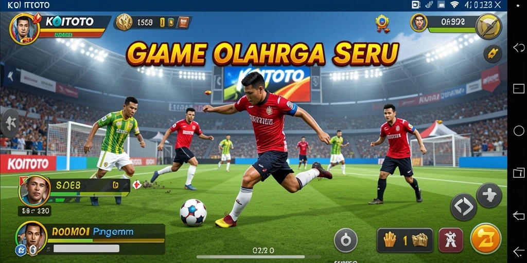 Screenshot KOITOTO menampilkan momen seru dalam pertandingan olahraga.