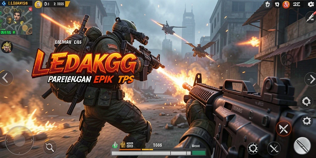 Gameplay seru dalam <strong>LEDAKGG</strong> yang menampilkan pertempuran intens.