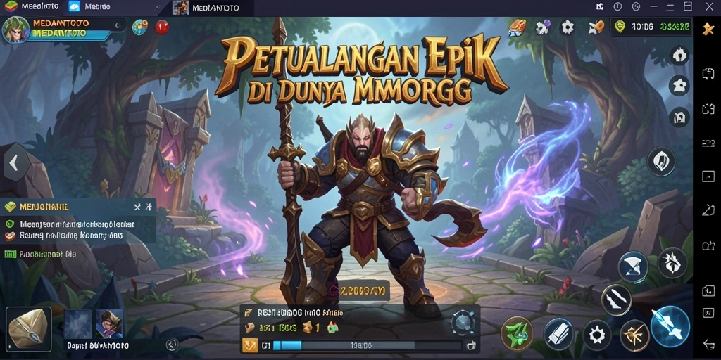 Tampilan gameplay <strong>MEDANTOTO</strong> yang mengesankan dengan aksi petualangan seru.