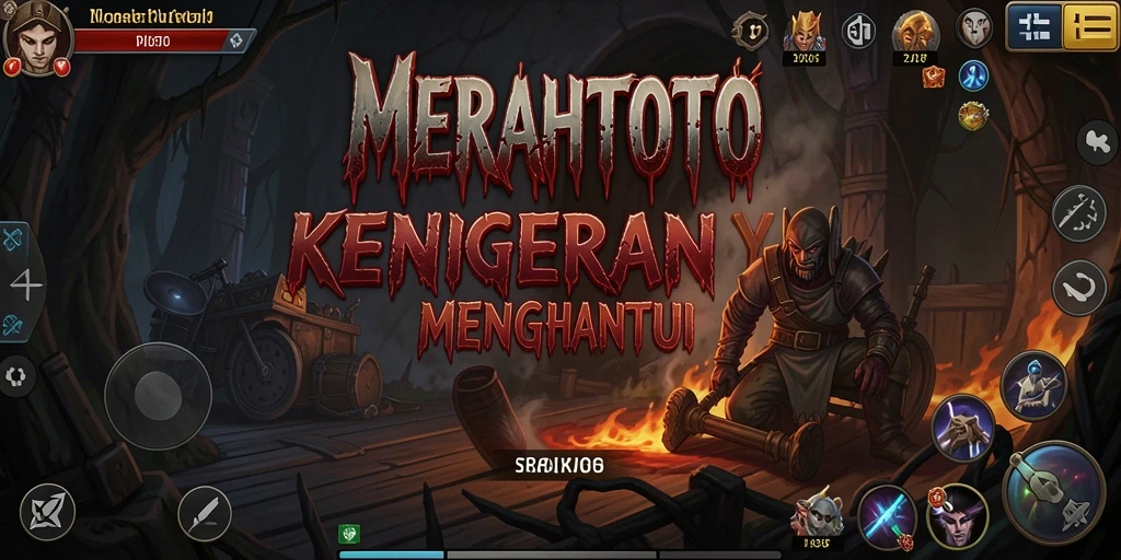 Screenshot gameplay yang menegangkan dari MERAHTOTO.