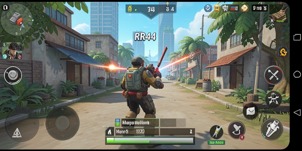 Tampilan gameplay seru dan mendalam di RR44.