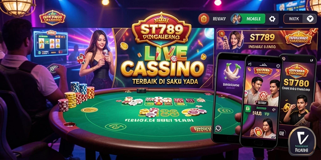 Gambaran permainan Live Casino yang mendebarkan dari ST789.