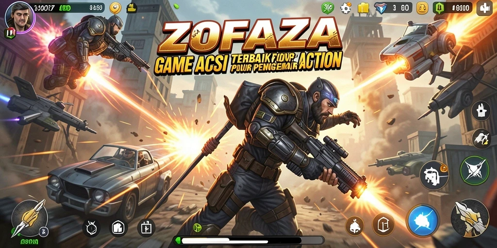 Menampilkan gameplay seru dan aksi mendebarkan dalam ZOFAZA.